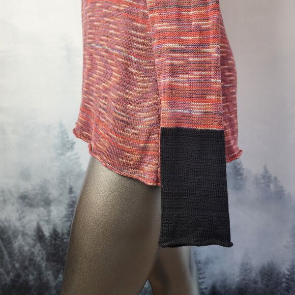 Pico Vela Sustainable Raw Hem Knit Cowl Neck Sweater | Women's Small - Picture 7 of 12